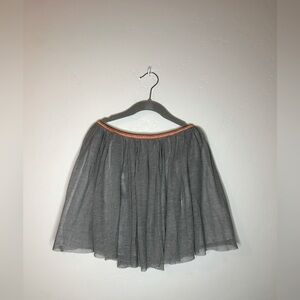 Zara girls tulle skirt, gray, size 11/12